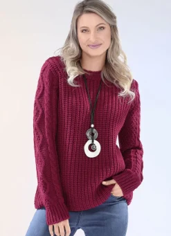 Pullover in Grobstrick