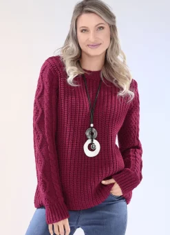 Pullover in Grobstrick