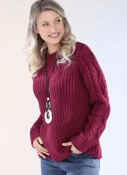 Pullover in Grobstrick