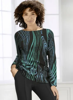 Pullover in Jacquard-Feinstrick