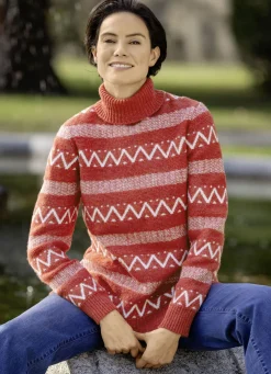 Pullover in Mustermix