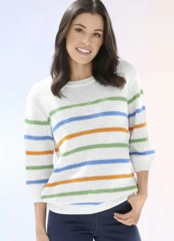 Pullover in Reiskornstrick