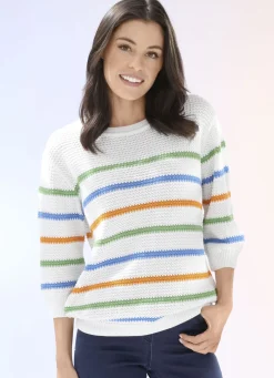 Pullover in Reiskornstrick