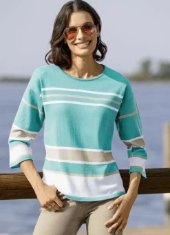 Pullover in Ringelmuster