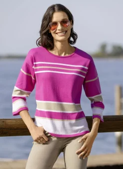 Pullover in Ringelmuster