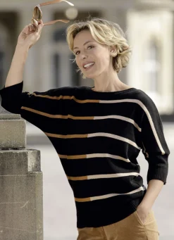 Pullover in Streifendessin