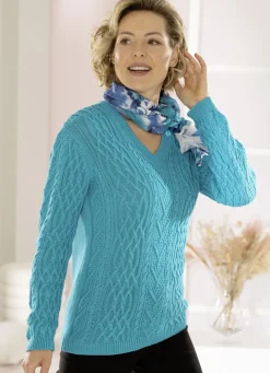 Pullover in Strukturmix