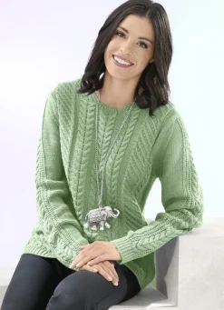 Pullover in Strukturmix