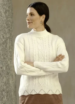 Pullover in Strukturmix