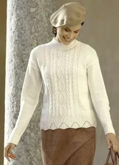 Pullover in Strukturmix