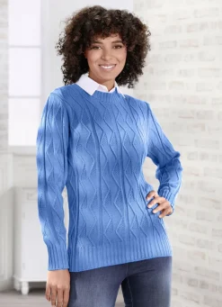 Pullover in Strukturmix