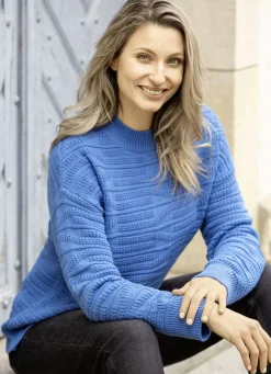 Pullover in Strukturmix