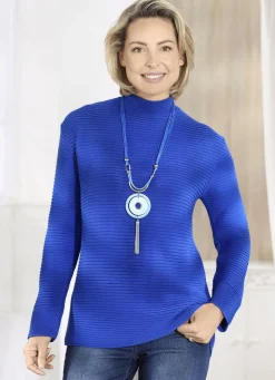 Pullover in Strukturmix