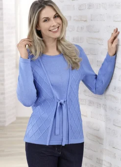 Pullover in Twinset-Optik