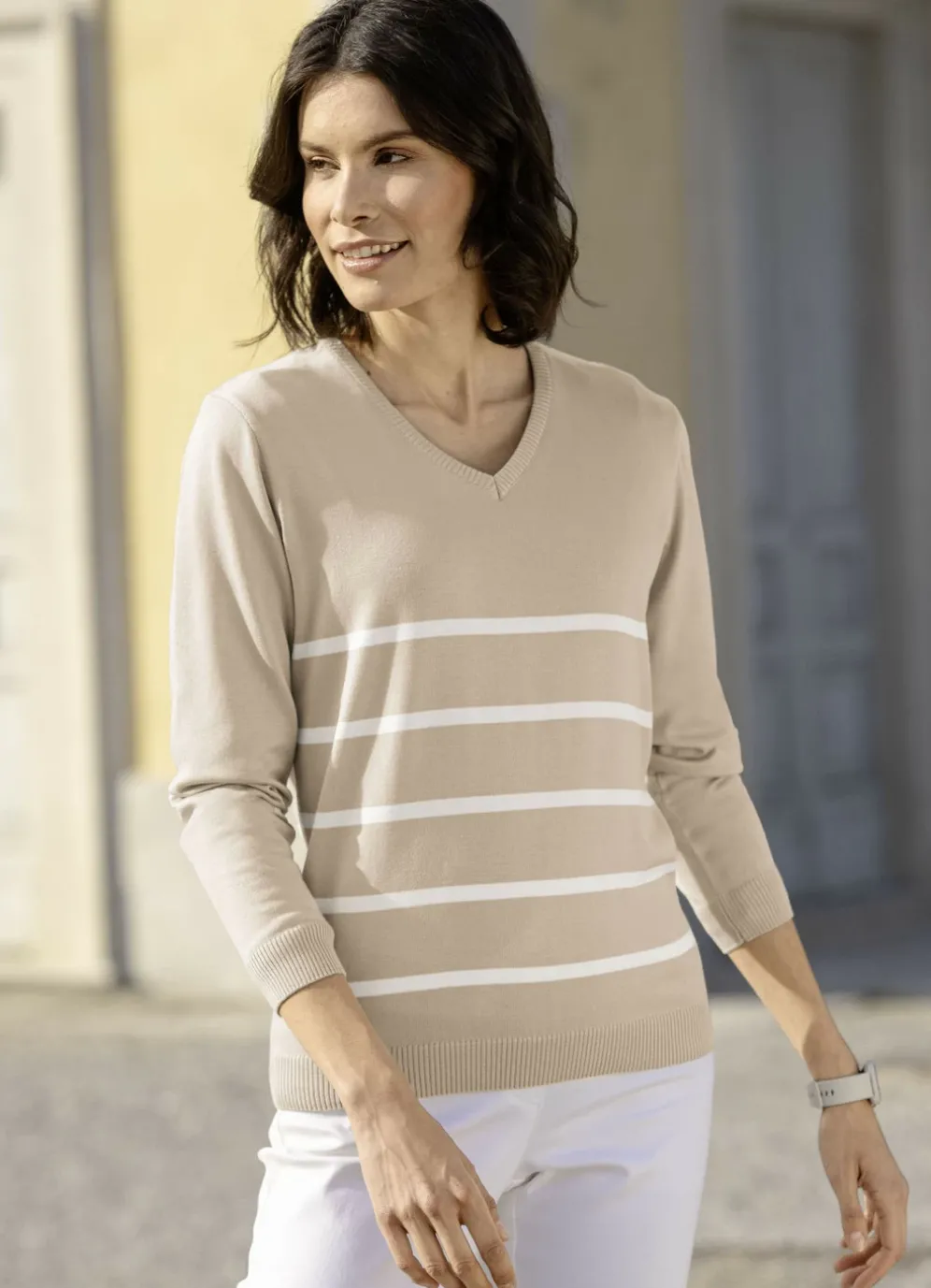 Pullover in weich fließender Qualität