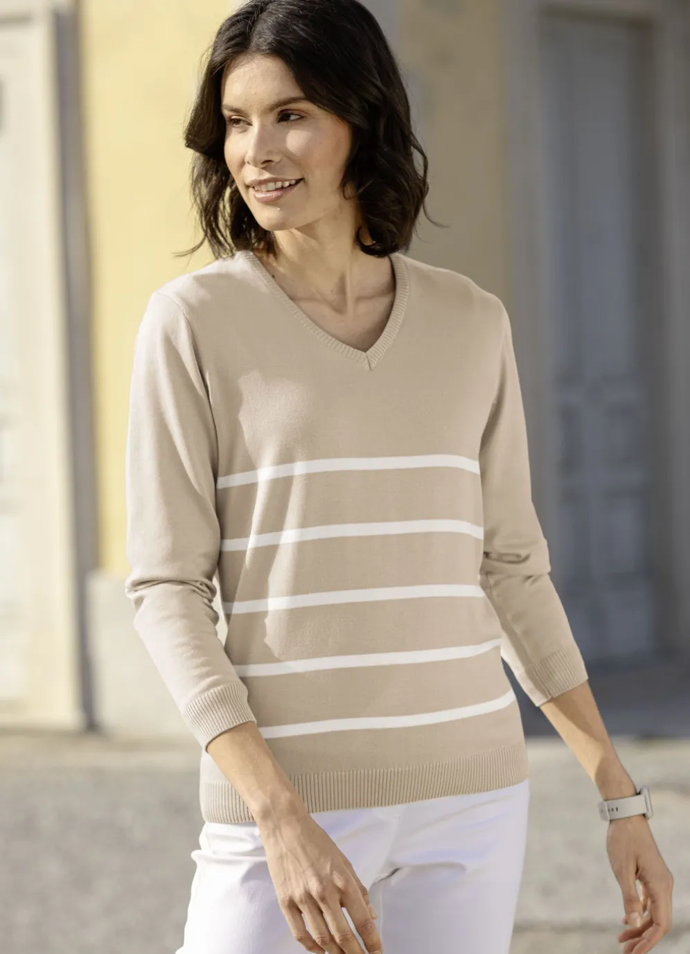 Pullover in weich fließender Qualität