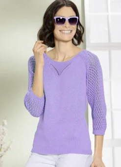 Pullover mit Ajourmuster