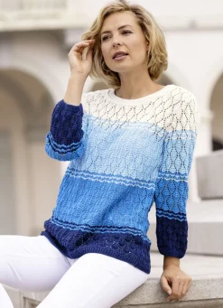 Pullover mit Ajour-Rautendessin