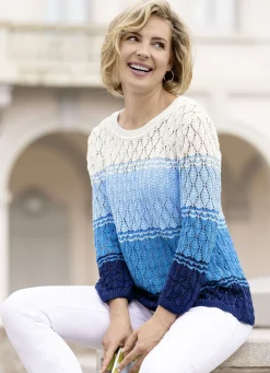 Pullover mit Ajour-Rautendessin