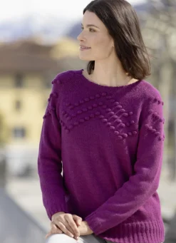 Pullover mit Cloqué-Dessin