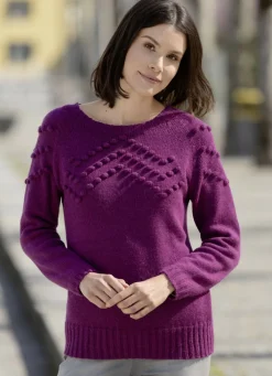 Pullover mit Cloqué-Dessin