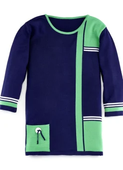 Pullover mit dekorativen Kontrasten