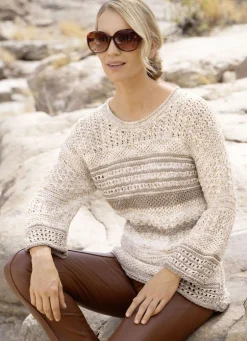 Pullover mit dekorativen Effekten