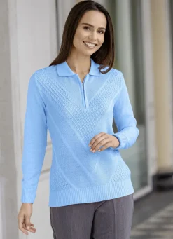 Pullover mit dezentem Glanz