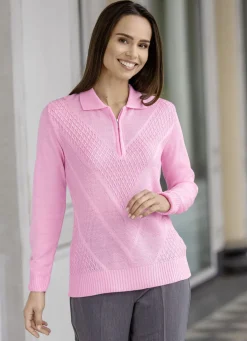 Pullover mit dezentem Glanz