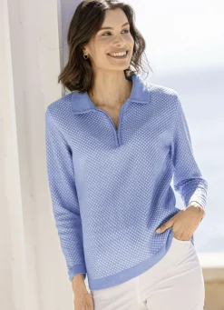 Pullover mit dezentem Glanz