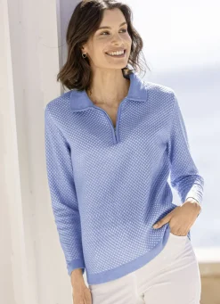 Pullover mit dezentem Glanz