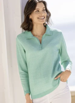 Pullover mit dezentem Glanz