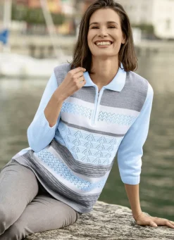 Pullover mit dezentem Glanz