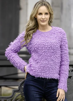 Pullover mit Effektgarn