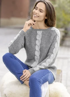 Pullover mit Glitzerakzenten