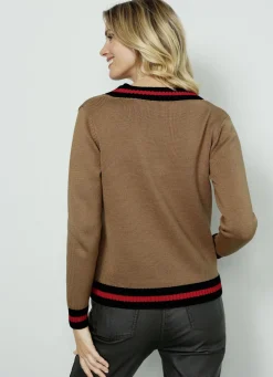 Pullover mit Kontrastringeln