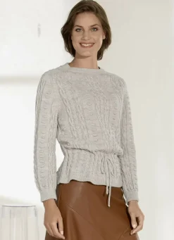 Pullover mit Kordelzug in der Taille