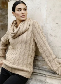 Pullover mit Loop und mit Kaschmir