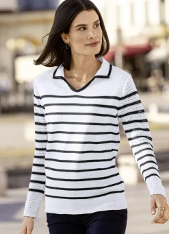 Pullover mit nachhaltig recycelter Baumwolle