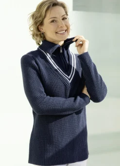 Pullover mit nachhaltig recycelter Baumwolle