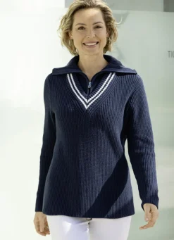 Pullover mit nachhaltig recycelter Baumwolle