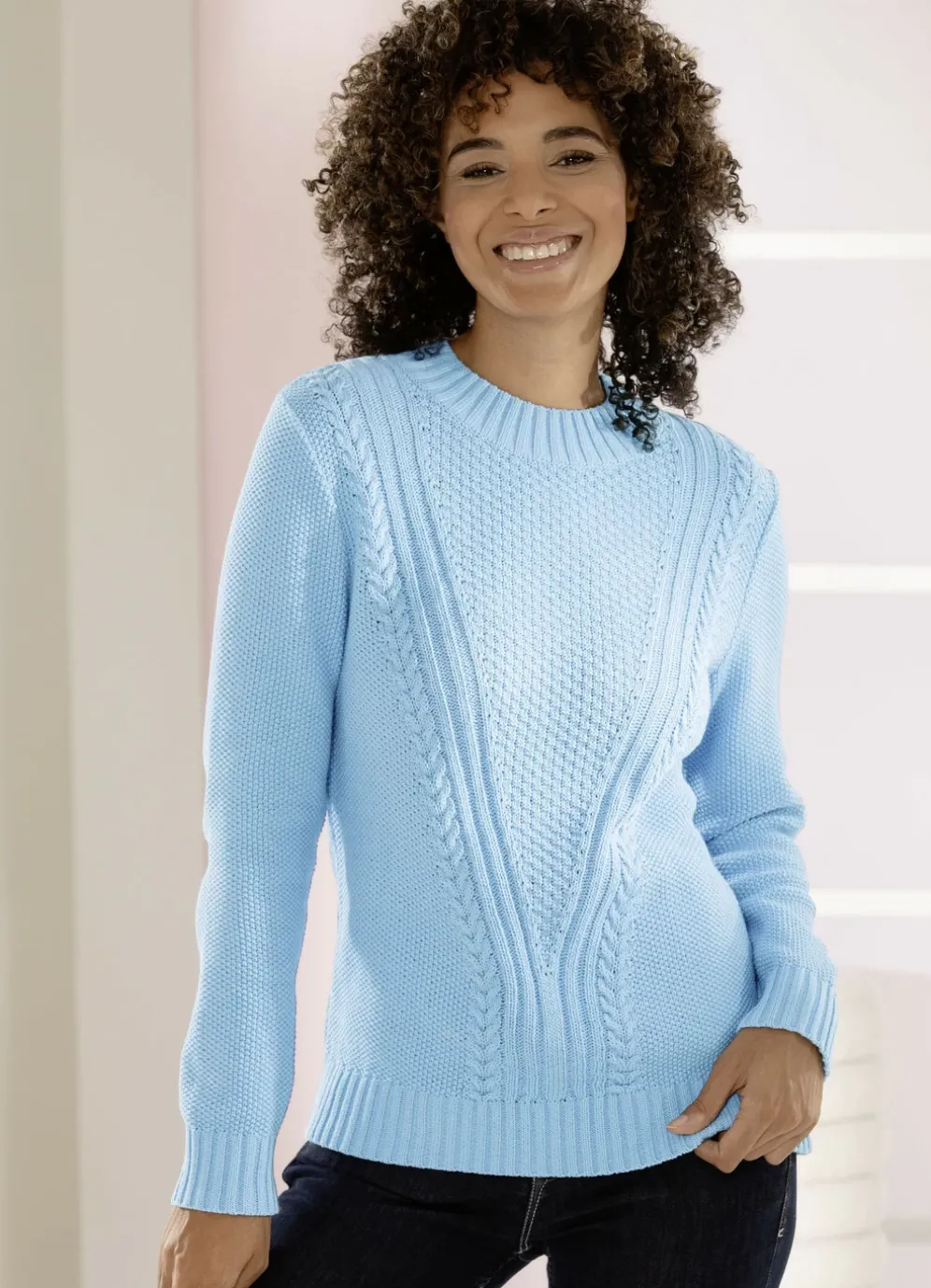 Pullover mit nachhaltig recycelter Baumwolle