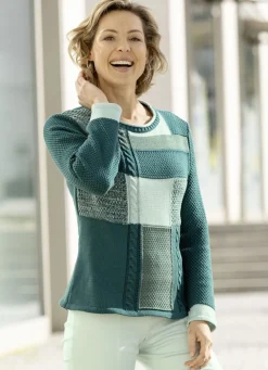 Pullover mit Patchworkdessin