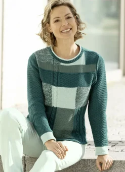Pullover mit Patchworkdessin