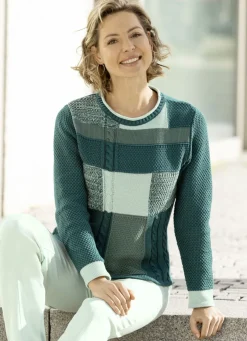 Pullover mit Patchworkdessin