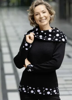 Pullover mit Punktedessin