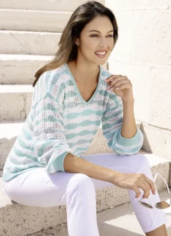 Pullover mit Ringeldessin