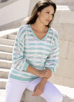 Pullover mit Ringeldessin