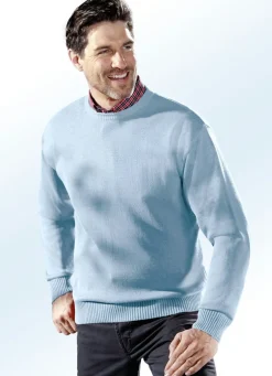 Pullover mit rundem Halsausschnitt in 5 Farben