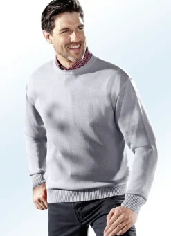 Pullover mit rundem Halsausschnitt in 5 Farben